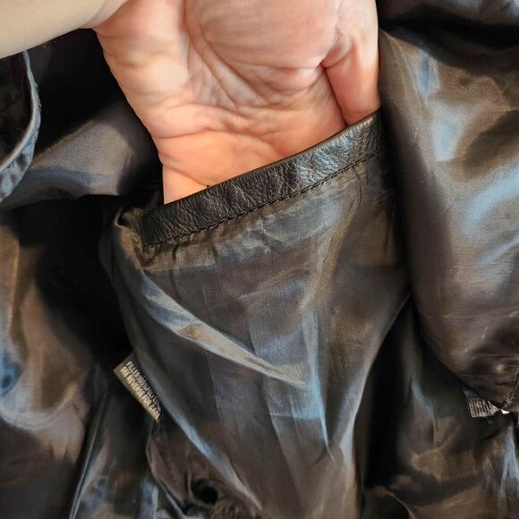 Hot Leathers Women's Leather Biker Moto Jacket Size Large - Picture 8 of 11